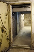 View of the area of the bunker with which was equipped to the basement of the building during its construction, before being used by the Gestapo.
