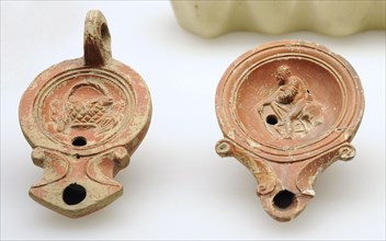 Roman oil lamps.