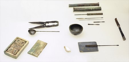 Grave goods of a Roman doctor.