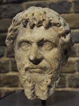 Bust of Roman Emperor Septimius Severus.