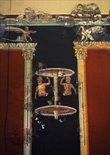 Mural painting depicting a bacchic scene.