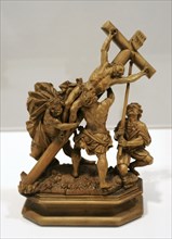 The Raising of the Cross with three henchmen.