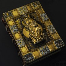 Golden book cover of a Carolingian Gospel Book.