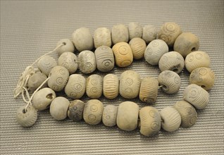 Terracotta beads.