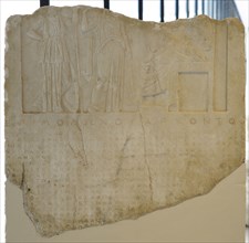 Depiction of the alliance between Athens, Arcadia, Achaia, Elis and Pheleious.