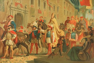 Celebrations for the coronation of Leon X.
