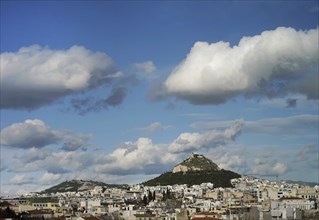 View of city and Mount Lycabettus.