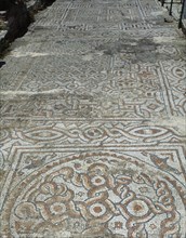 Roman mosaics on the floor.