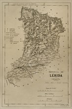 Map. Province of Lleida.