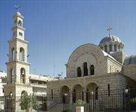 View of the orthodox church in the neighborhood of al-Madina.