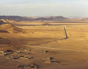 Panoramic view of the Syrian Desert.