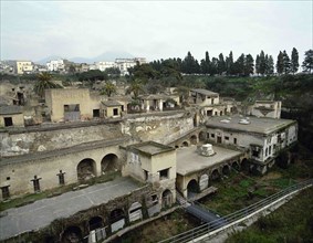 Ruins of ancient Roman city of Herculaneum.
