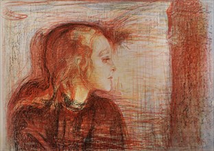 The Sick Child I, 1896, by Edvard Munch