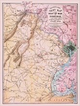Bacon’s New Army Map of the Seat of War in Virginia