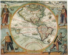 Old World Map 1597