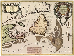 Map of Eastern Canada 1692