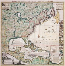 Map of Early America 1733