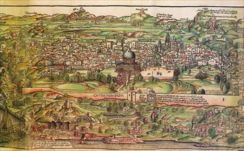 Map of Palestine 1486