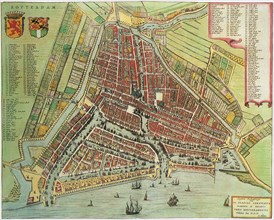 Map of Rotterdam. 1649