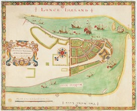 Map of New Amsterdam. 1664