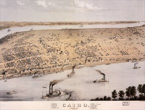 Aerial View of Cairo. 1867