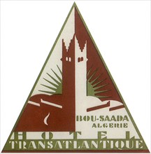 Triangular Luggage Label from Algeria
