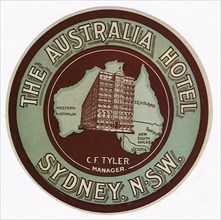 Round Luggage Label from Australia