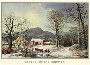 Winter in the Country - Sleighing on Sunday