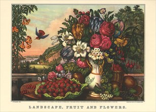 Landscape, Fruit And Flowers