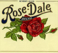 Rose on Vegtable Label