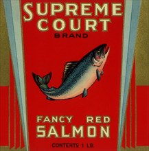 Red Salmon Label