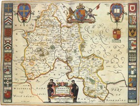 English Counties' Map 1645