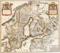 Map of Sweden 1662