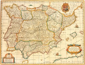 Iberian Peninsula Map 1631