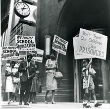 Protesting against school segregation