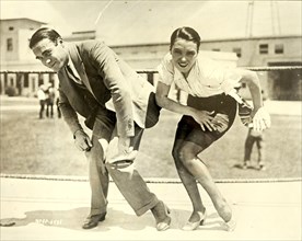 1925 -  Frank Farnum coaching Pauline Starke. And now the Charleston is moving into the movies! Pauline Starke will introduce it to the movie public at large when in the role of a chorus girl in Metro...