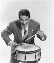 Gene Krupa, jazz drummer, who directed his own quintet at the 1959 Newport Jezz Festival. 1959.