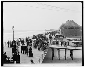 1900 - Board walk, Easter morning, Atlantic City, N.J.