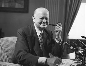 Former President Herbert Hoover on his 86th birthday. California, 9-10-60.