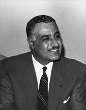 Gamal Abdel Nasser, President of the United Arab Republic. 1960.