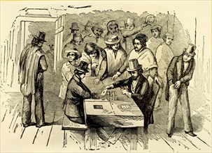 1850 - San Francisco Gambling scene.