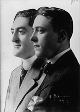 Composite photo of entertainers Sam H. Harris (left) and George M. Cohan (right). Washington, DC, 1917.