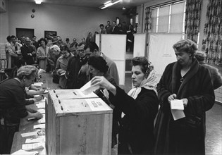 Voters At the Polls On Election Day