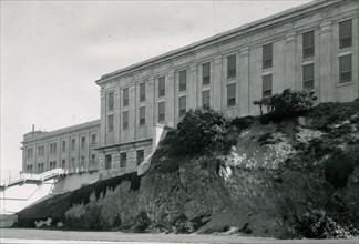Alcatraz Island, San Francisco, California, circa 1940 - South West Side of the Prison complex