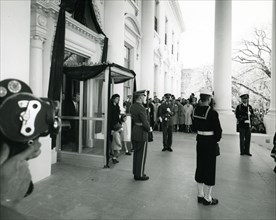 Funeral leaving White House