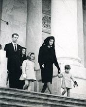 Funeral Family Leaving Capitol