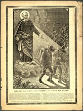 Oración dedicada a la sombra de Señor San Pedro circa 1909.