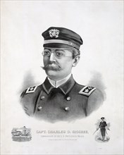 Capt. Charles D. Sigsbee, Commander of the U.S. battleship Maine circa 1898 .