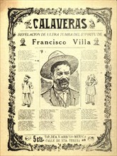 Calaveras, revelación de ultra tumba del espíritu de Francisco Villa circa 1923.