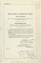 16th Amendment to the Constitution establishing a Federal Income Tax, 1913.
